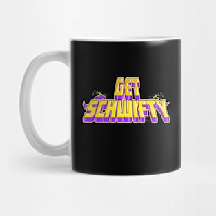 Get Schwifty Unicorn Tail Graffiti Art Purple and Yellow Mug